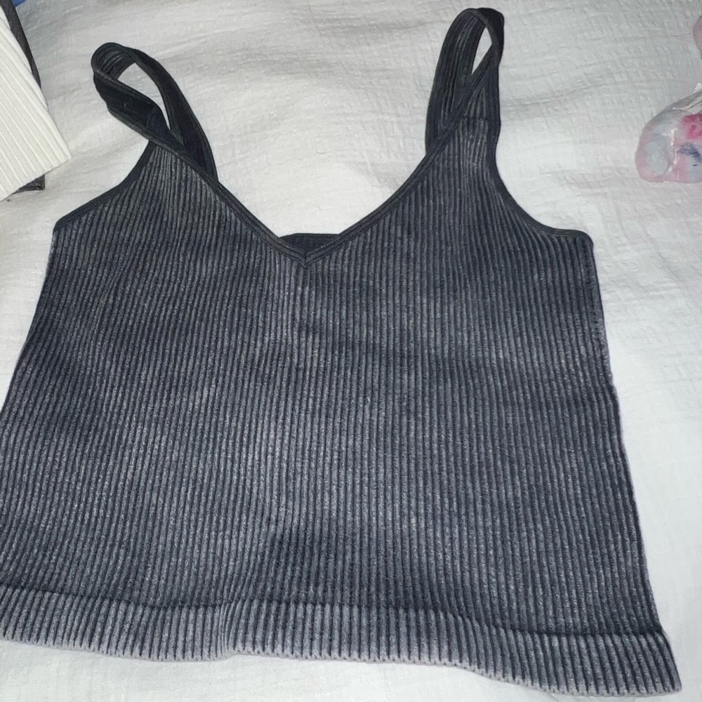 Navy crop top